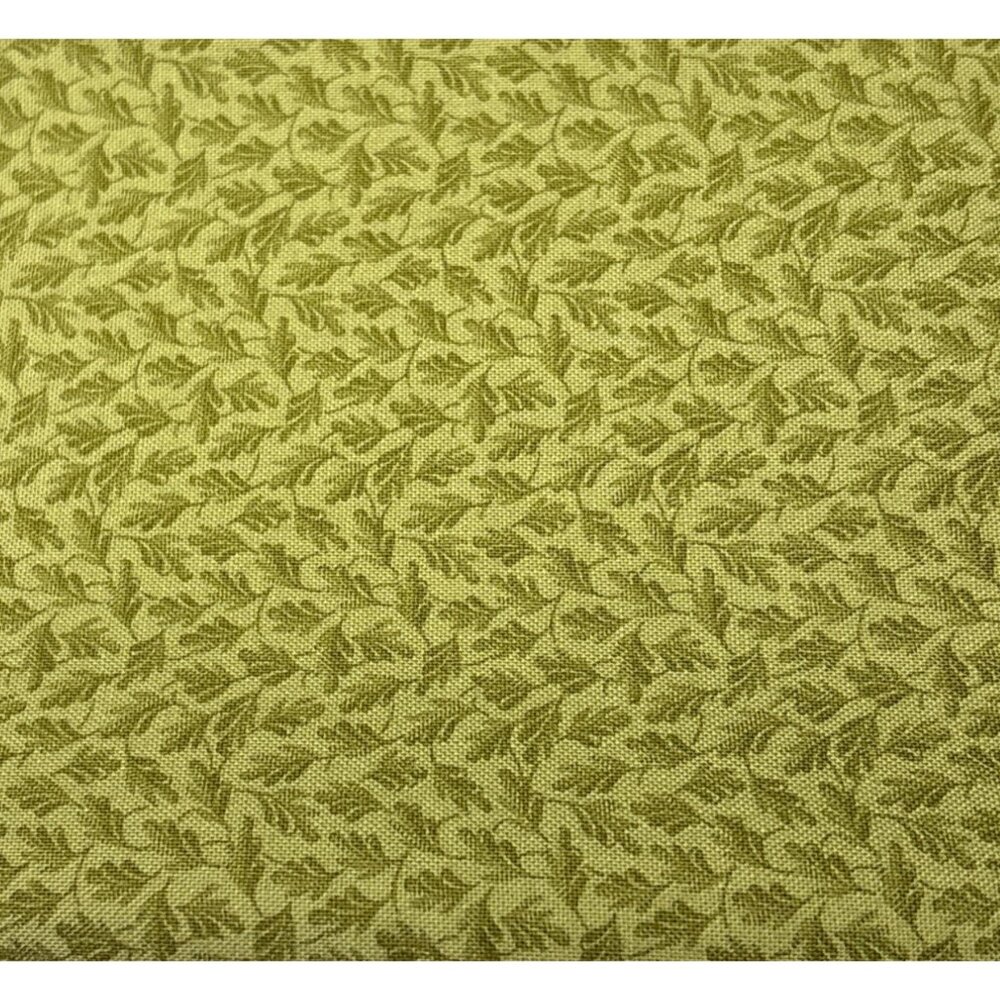Arnolds Attic Barbara Brackman Moda Fabrics Green Cotton Fabric 1/2 yard 44"